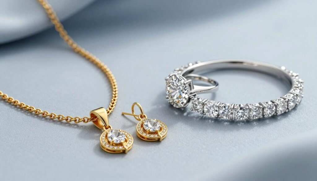 Gold Plated Jewellery vs American Diamond Jewellery