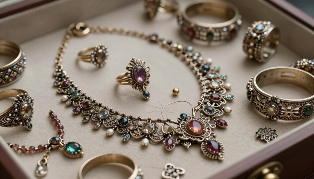 Overly intricate jewelry designs lacking structural integrity